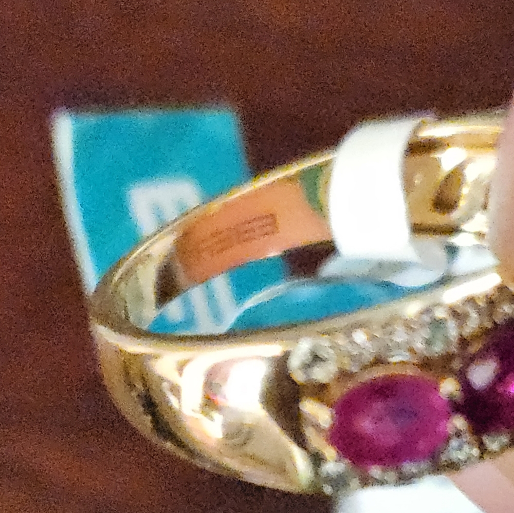 EFFY, Ruby and Diamond ring I n 14K yellow gold. - Picture 5 of 5